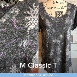 Lot De 2 Tops LuLaRoe Classic T 3XL - Imprimé Floral Délavé Bleu - Neufs Avec étiquettes